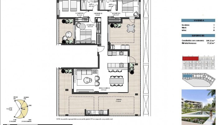 New Build - Apartment / Flat - Torre Pacheco - Santa Rosalia Lake And Life Resort