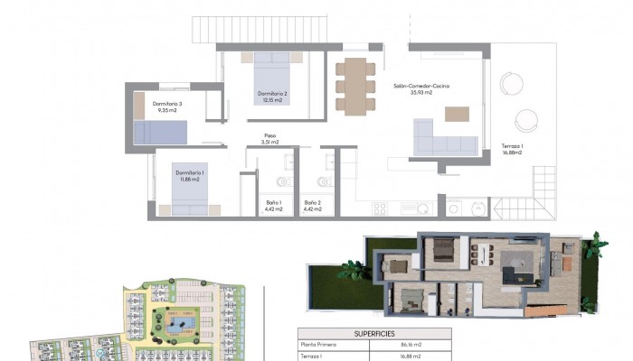 Nieuwbouw - Appartement - Villajoyosa/Vila Joiosa, La - Finestrat hills