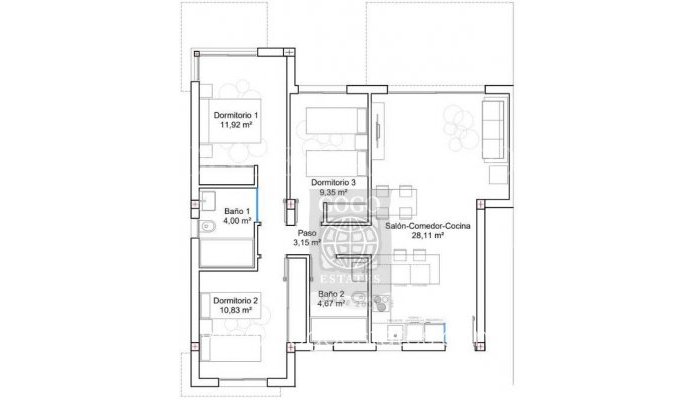 New Build - Apartment / Flat - La Florida - Villamartín