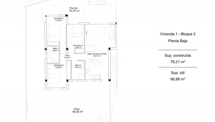 New Build - Apartment / Flat - La Florida - PAU 26